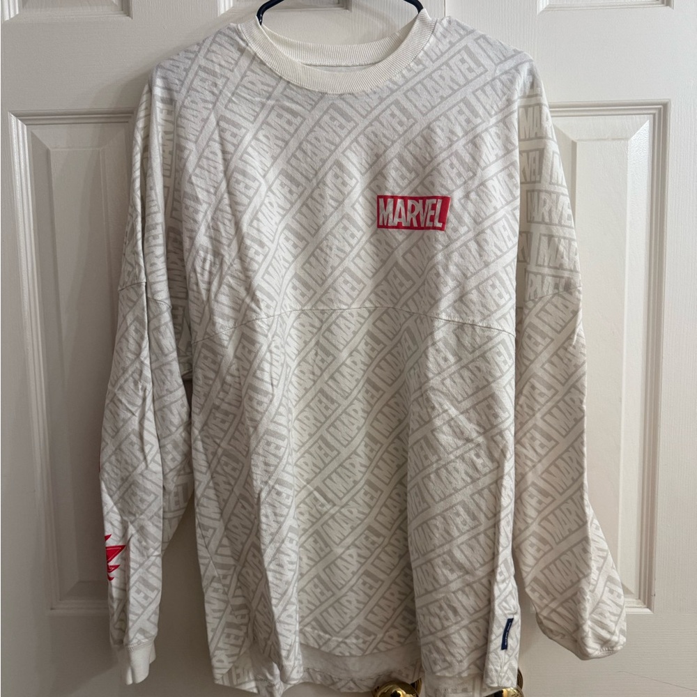 Marvel White Long Sleeve Shirt